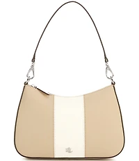 Lauren Ralph Lauren Danni Medium Two-Tone Leather Shoulder Bag