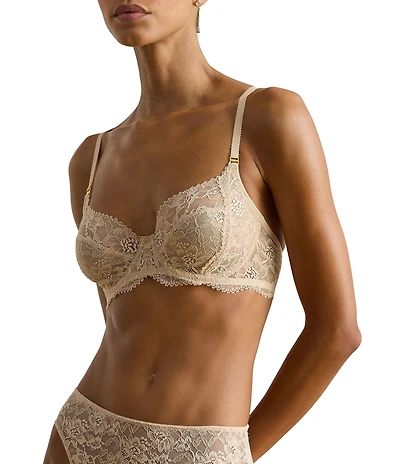 Lauren Ralph Lauren Unlined Full-Coverage Lace Bra