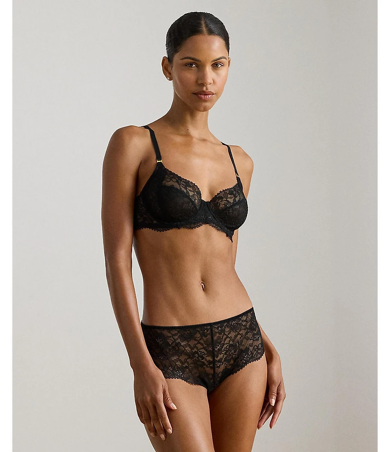 Lauren Ralph Lauren Unlined Full-Coverage Lace Bra