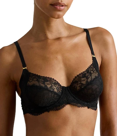 Lauren Ralph Lauren Unlined Full-Coverage Lace Bra
