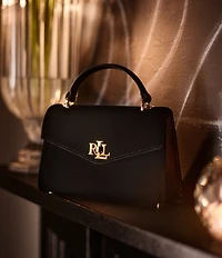 Lauren Ralph Lauren Farrah Small Velvet Satchel Bag