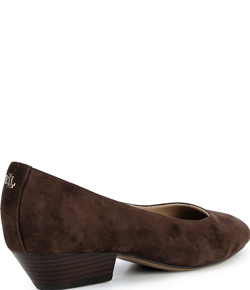 Lauren Ralph Lauren Weslee Suede Ballet Flats