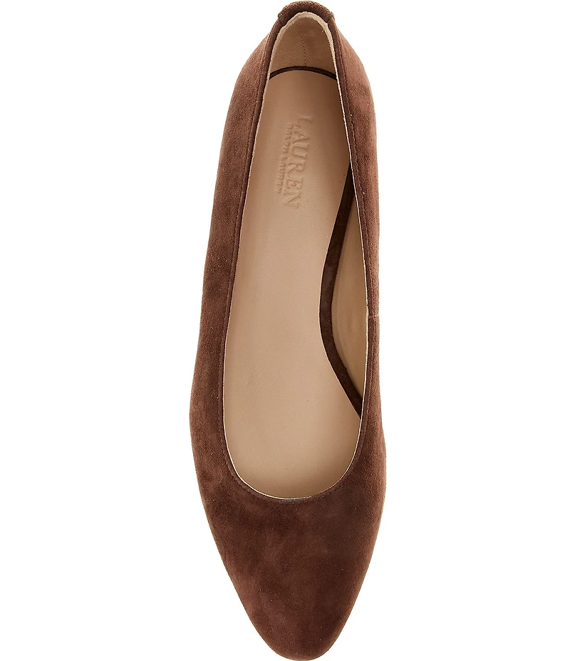 Lauren Ralph Lauren Weslee Suede Ballet Flats