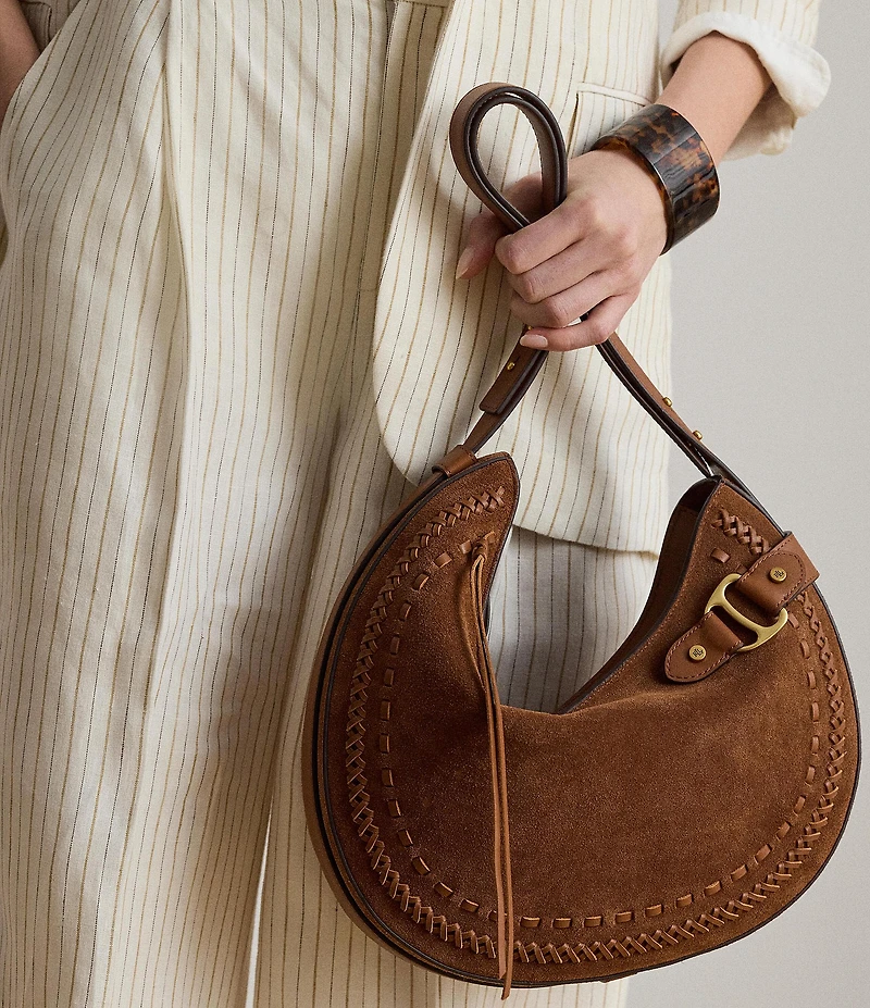 Lauren Ralph Lauren Whipstitched Large Tasha Shoulder Bag