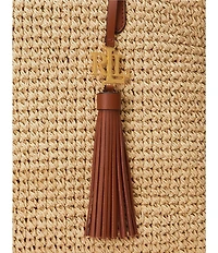 Lauren Ralph Lauren Whitney Medium Straw Tote Bag