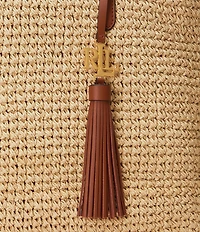 Lauren Ralph Lauren Whitney Medium Straw Tote Bag