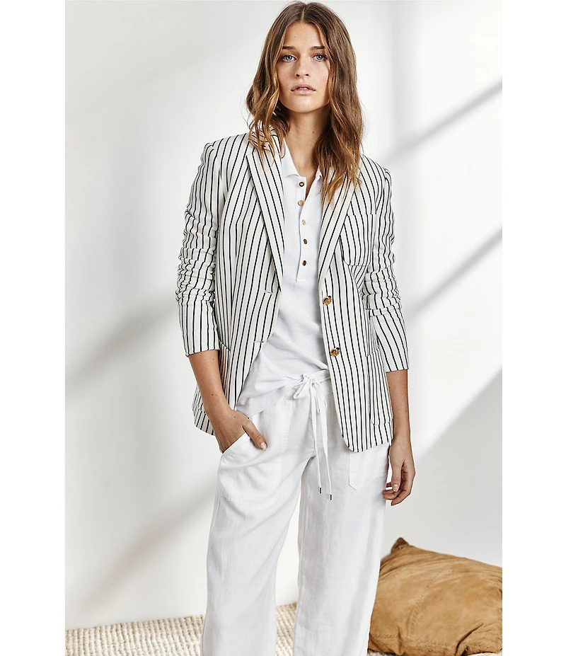 Lauren Ralph Lauren Wide Leg Linen Pants