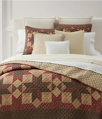 Lauren Ralph Lauren Winslow Geometric Floral Patterned Lightweight Reversible Quilt