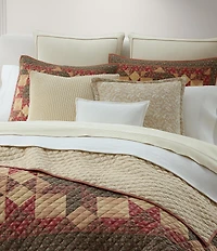 Lauren Ralph Lauren Winslow Geometric Floral Patterned Lightweight Reversible Quilt
