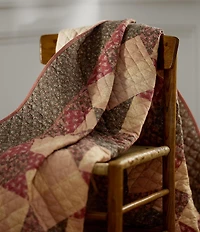Lauren Ralph Lauren Winslow Geometric Floral Patterned Lightweight Reversible Quilt