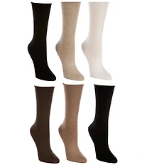 Lauren Ralph Lauren Women's Roll-Top Trouser Socks, 6 Pack