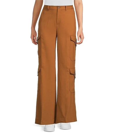 Lauren Ralph Lauren Wool Blend Wide Leg Cargo Pants