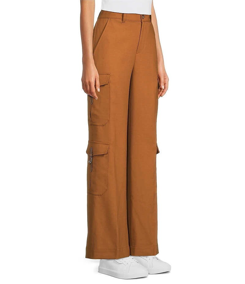 Lauren Ralph Lauren Wool Blend Wide Leg Cargo Pants