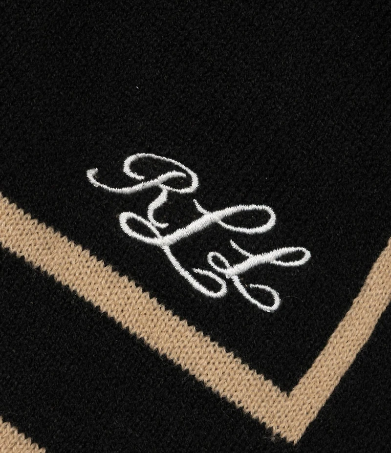 Lauren Ralph Lauren Wool Border Ruana