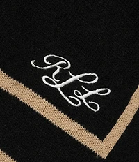 Lauren Ralph Lauren Wool Border Ruana