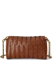 Lauren Ralph Lauren Woven Leather Tanner Wrist Crossbody Wallet