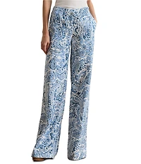 Lauren Ralph Lauren Woven Paisley Print Wide Leg Coordinating Pants