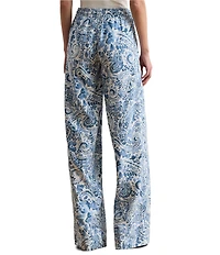 Lauren Ralph Lauren Woven Paisley Print Wide Leg Coordinating Pants