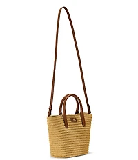 Lauren Ralph Lauren Brie Medium Straw Tote Bag