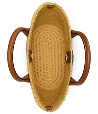Lauren Ralph Lauren Brie Medium Straw Tote Bag