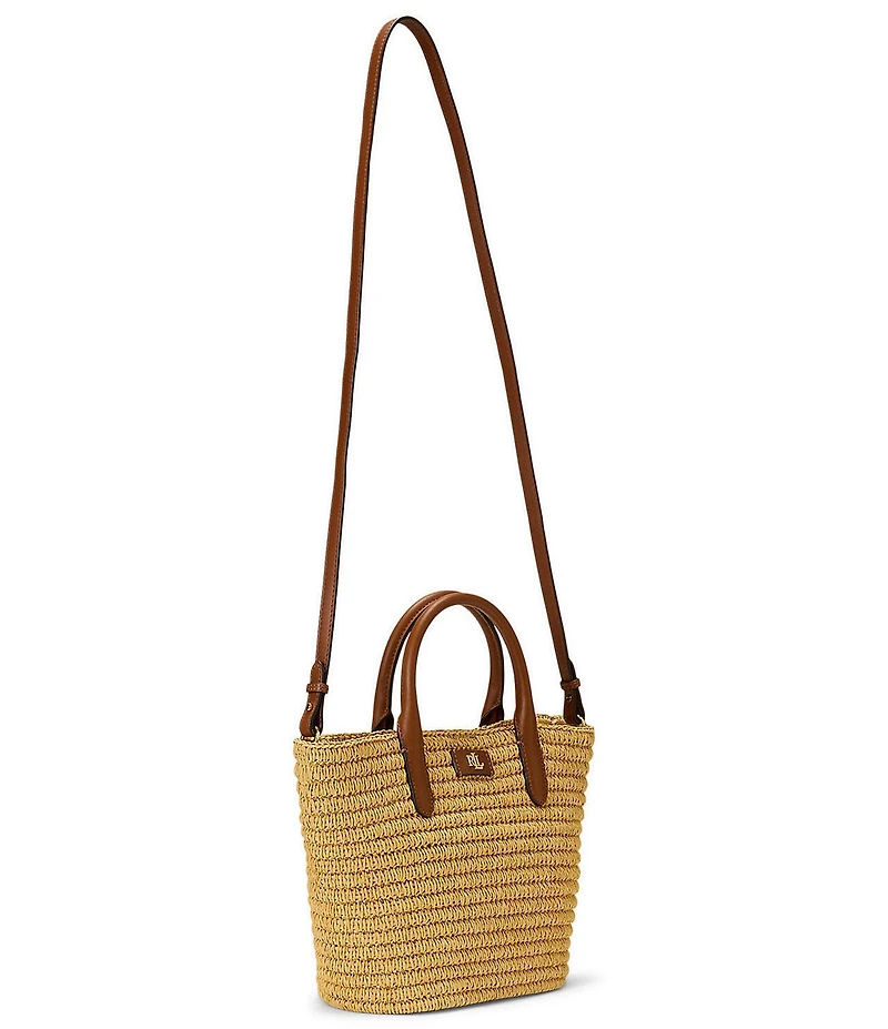 Lauren Ralph Lauren Brie Medium Straw Tote Bag