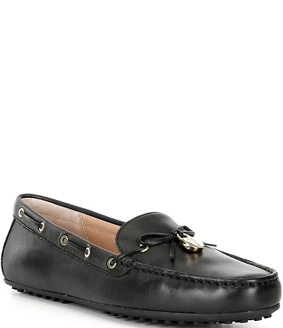 Lauren Ralph Lauren Wylie Nappa Leather Bow Detail Driver Loafers