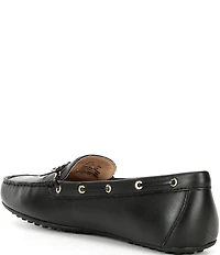 Lauren Ralph Lauren Wylie Nappa Leather Bow Detail Driver Loafers