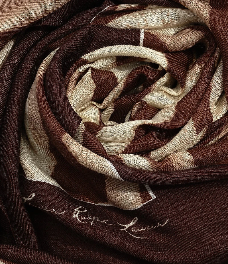 Lauren Ralph Lauren Zebra Square Scarf