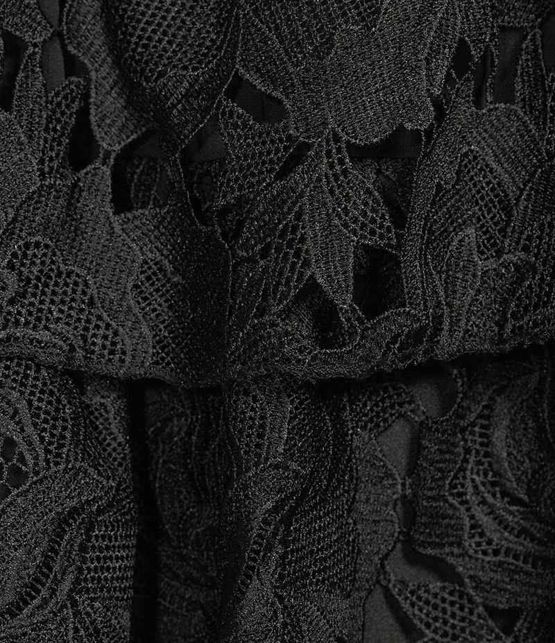 Layered With Love Flora Lace One Shoulder Neck Sleeveless A-Line Mini Dress