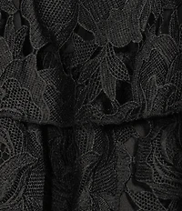 Layered With Love Flora Lace One Shoulder Neck Sleeveless A-Line Mini Dress