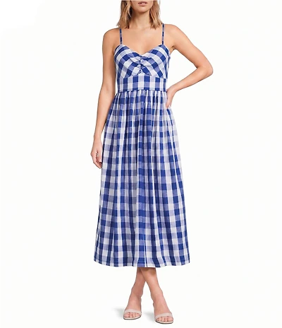 Layered With Love Gingham Sleeveless Sundress