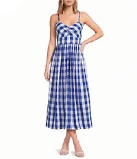 Layered With Love Gingham Sleeveless Sundress