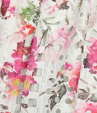 Layered With Love Long Sleeve Floral Lace Mini Dress