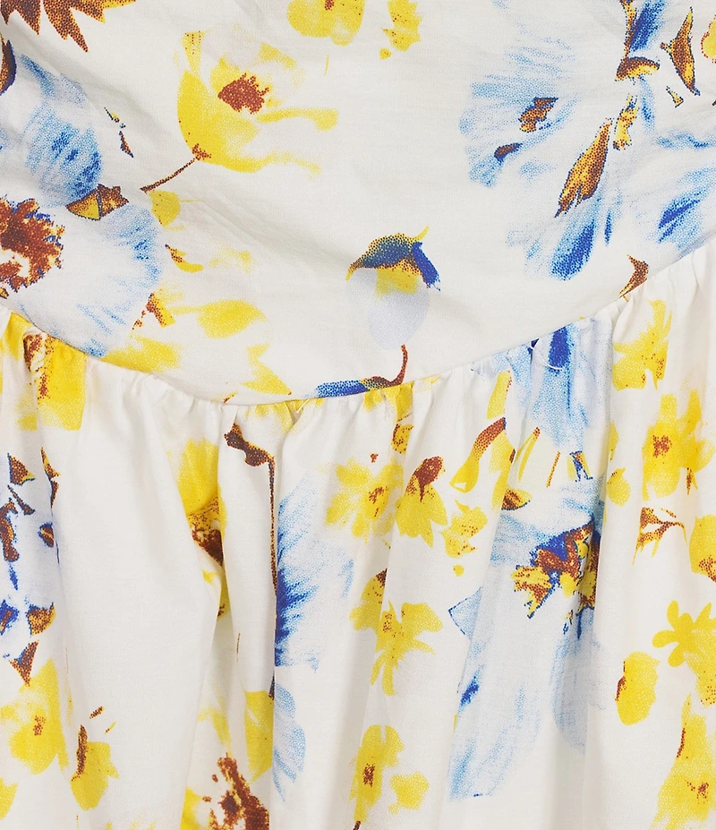 Layered With Love Plus Size Floral Print Shoulder Tie Maxi Dress