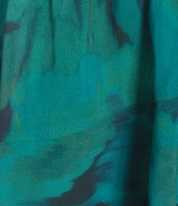 Layered With Love Plus Size Floral Printed Chiffon Long Bubble Sleeve Hi-Low Flowy Romantic Dress
