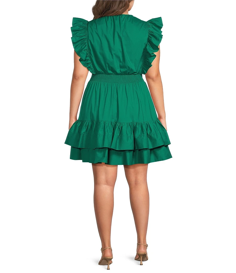 Layered With Love Plus Size Ruffle Detail Smocked Waist Dress
