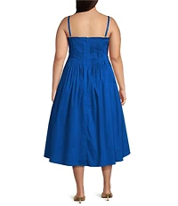 Layered With Love Plus Size Sleeveless A-Line Poplin Dress