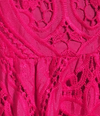 Layered With Love Plus Size Square Neck Sleeveless Ruffle Lace Maxi Dress