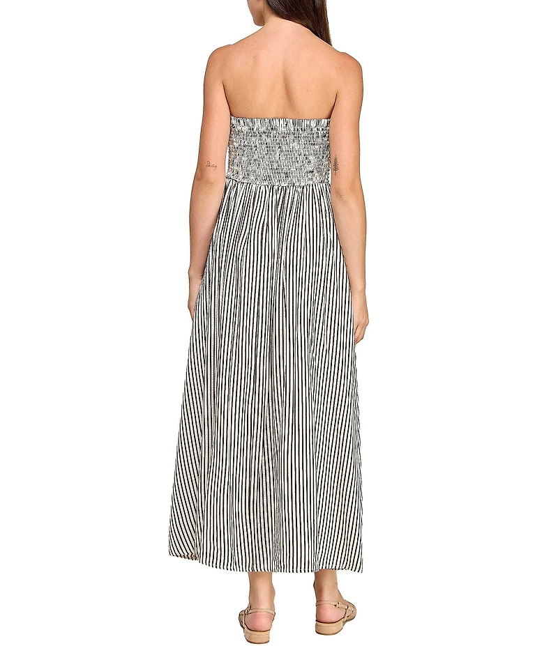 Layered With Love Strapless Stripe Maxi Dress