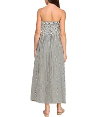 Layered With Love Strapless Stripe Maxi Dress
