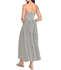 Layered With Love Strapless Stripe Maxi Dress