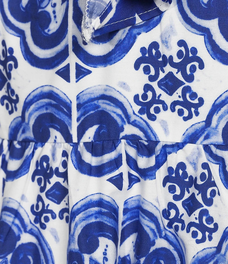 Layered With Love Tile Print Maxi Dress