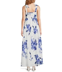 Layered With Love Valentina Short Sleeve Floral Maxi Dress