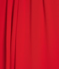 Le' AL.X Chiffon Ruched Mock Neck Long Blouson Sleeve Tiered Ruffle Shift Maxi Dress