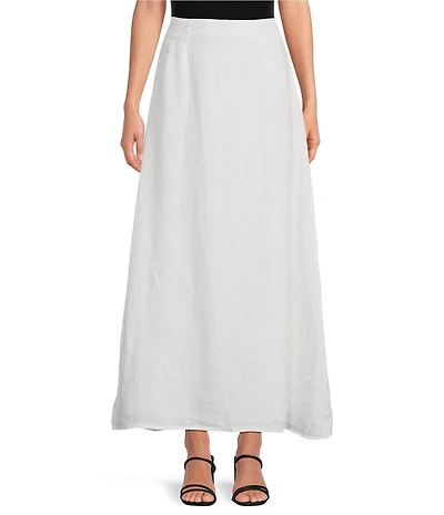 Le' AL.X Coordinating Linen A Line Maxi Skirt