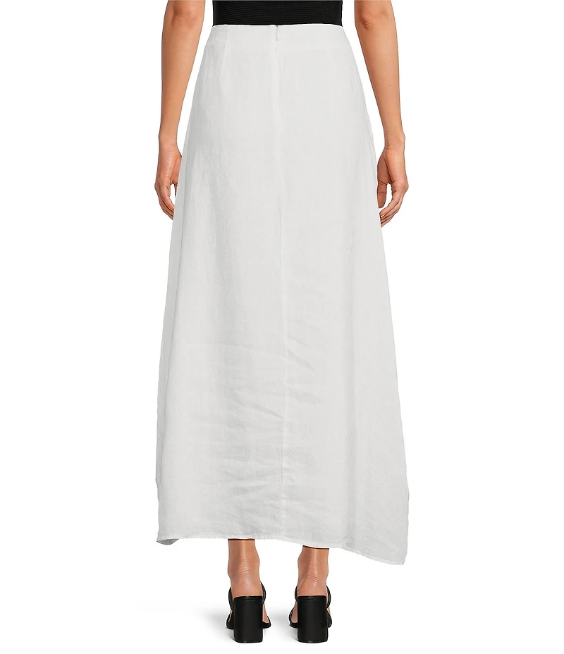 Le' AL.X Coordinating Linen A Line Maxi Skirt