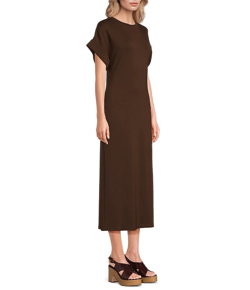 Le' AL.X Crewneck Short Sleeve Maxi T-Shirt Dress