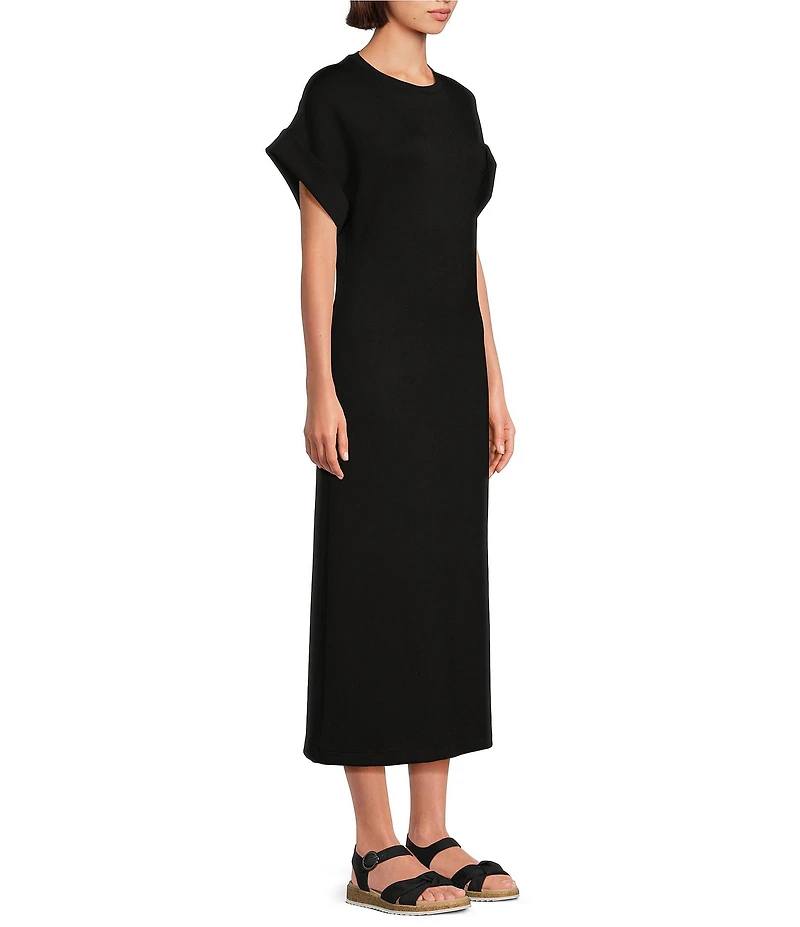 Le' AL.X Crewneck Short Sleeve Maxi T-Shirt Dress