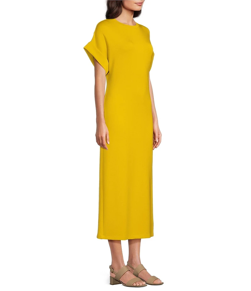 Le' AL.X Crewneck Short Sleeve Maxi T-Shirt Dress