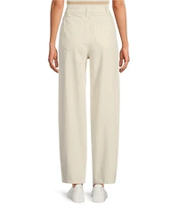 Le' AL.X Denim High Rise Twist Seam Barrel Leg Jeans